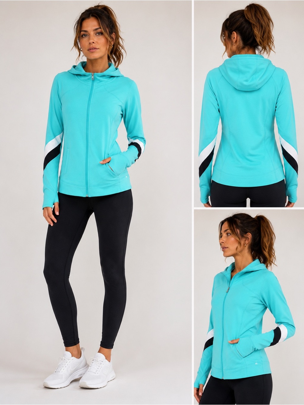 Lululemon athletica Half Moon Jacket baby blue size  6
